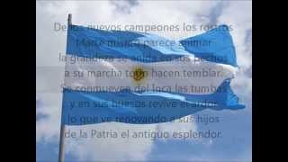 Himno Nacional Argentino Completo con Letra [upl. by Aviv]