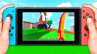 ROBLOX Bedwars On The NINTENDO SWITCH [upl. by Nerraf]