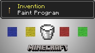 Advanced Paint Program  Minecraft Invention [upl. by Ayoj]