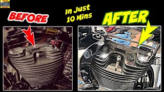 How To POLISH Motorcycle Cylinder Jug FINS in 10 Minutes For Aluminum amp Chrome A MUST SEE HACK [upl. by Parthinia]