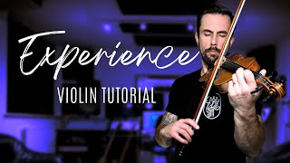 Experience  Ludovico Einaudi  Violin Tutorial [upl. by Vargas]