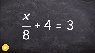 Solving a two step equation [upl. by Bass]