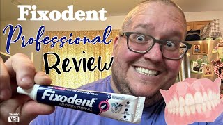 Fixodent Professional denture adhesive Any good Product REVIEW [upl. by Sussna839]