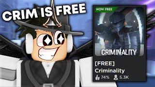 The Criminality Winter Update Made It FREE Roblox Criminality [upl. by Ardnuasak]