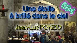 Une étoile à brillé dans le ciel  JeanLuc PONZIO  Instrumental avec paroles  N°694 [upl. by Iline]