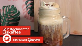 EISKAFFEE SELBER MACHEN ☕🍦 Selbstgemachter Eiskaffee für Zuhause  mit Vanilleeis [upl. by Lehrer]