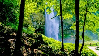 Waterfalls from Above 10 Hours No Sound — 4K Nature Screensaver [upl. by Alah]