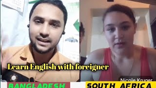 Learn English daily  speaking practice South African guest  English [upl. by Meedan]