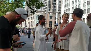 Australian Young Man accepts ISLAM half way during DEBATE [upl. by Anayrb]