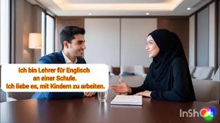 Vorbereitung B1 Teil 1 Einander Kennenlernen تحضير امتحان B1 الجزء الأول التعارف [upl. by Barbee554]