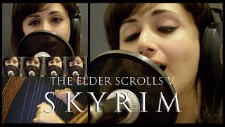 The Dragonborn Comes  Skyrim Bard Song Vocal and Celtic Harp Cover [upl. by Aisac808]