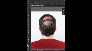 Agregar cabello fácilmente en Photoshop  Tutorial 1 minuto short photoshop tutorialphotoshop [upl. by Walliw]