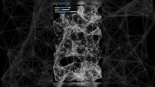 Interactive Particle System with Dynamic Connections  JavaScript Animation Shortsdeveloperxon [upl. by Zoeller]