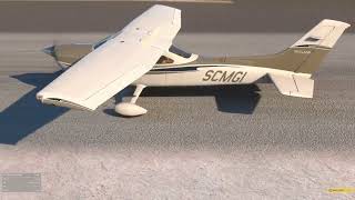 Cessna CT182T Skylane  Pittstown Point Bahamas to Providencialis Caicos Island  MS Flight Sim [upl. by Mcclenaghan890]