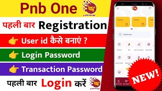 Pnb one app me user id kaise banaye  PNB one Registration  pnb one password kaise banaye [upl. by Attenwahs36]