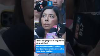 Habla fiscal Andrea Contreras tras decretarse prisión preventiva para Jorge Valdivia [upl. by Aisat]