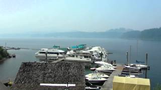 Fish and Duck Pub Sproat Lake Vancouver Island [upl. by Yemaj]