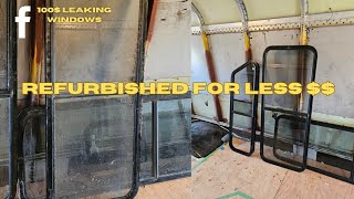 Budget Skoolie Upgrade Refurbishing Used RV Windows [upl. by Sang]