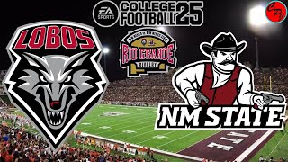 New Mexico vs New Mexico State Week 5 Rio Grande Rivalry College Football 25 SIM [upl. by Leinto]