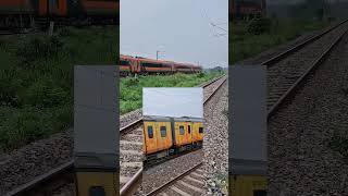 YELLOW vs ORANGE COLOR TRAIN Subscribe and like to reach 100000 subscribers [upl. by Consalve]