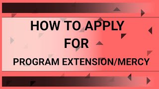 How to Apply for Extension  2015 Scheme [upl. by Toffic]