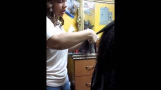 HOW TO ROLLERSET CURLY HAIR by Dominican Stylist [upl. by Mannuela]