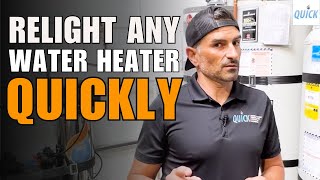 No Hot Water Relight Any Water Heater Quickly [upl. by Oilisab]