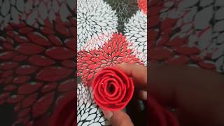 beautiful rose🌹 foam glitter sheet romantic rose [upl. by Adikram]