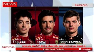 Carlos Sainz lidera la FP1 del GP de Estados Unidos Checo Pérez 16 y Franco Colapinto 19 [upl. by Rurik58]