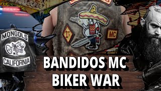 BANDIDOS MC RAIDS STEM FROM BIKER WAR WITH MONGOLS [upl. by Mufi916]