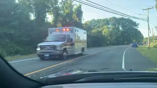 Simsbury Ambulance 1282 responding to Granby CT [upl. by Areval]