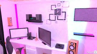 BUILD GAMING ROOM SETUP  tutorial in planner 5d  3d homes [upl. by Ailina315]