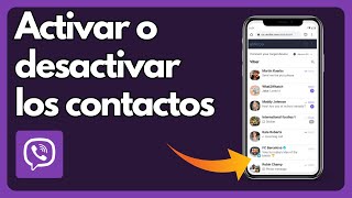 Cómo activar o desactivar la sincronización de contactos en Viber [upl. by Acebber218]