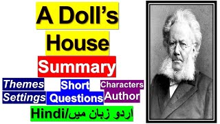 A Dolls House Summary in UrduHindi l A Dolls House Themes l A Dolls House Characters [upl. by Patrica]