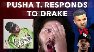 Pusha T Responds to Drake  Story of Adidon Drake Diss Reaction [upl. by Annaihr123]