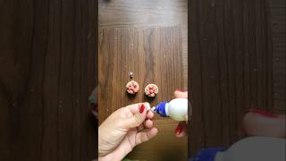 DIY Clay Earrings using Homemade Clay diy shorts ytshorts artandcraftwitharchana clay jwellery [upl. by Nuawaj]