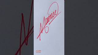 Calligraphy signature for my name signaturedesign callgraphy signaturestyle [upl. by Otecina]