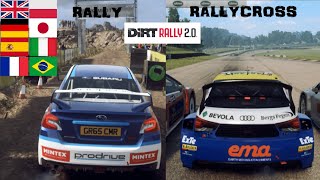 Dirt Rally 20  All Eight Different Languages CoDriverSpotter  Rally amp RallyCross [upl. by Tidwell225]