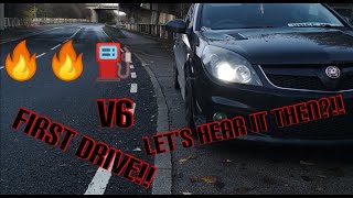 straight piped vectra vxr 28 v6 turbo first drive bit loud like [upl. by Adina]