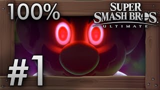 Super Smash Bros Ultimate World of Light Part 1  Intro amp World Tour  100 Walkthrough [upl. by Annavaj401]