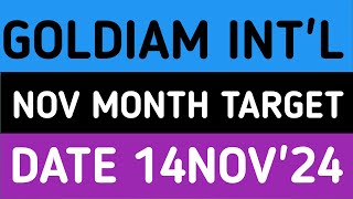 GOLDIAM INTERNATIONAL STOCK LATEST NEWS 14NOV24GOLDIAM INTERNATIONAL SHARE LATEST NEWS [upl. by Akiem]