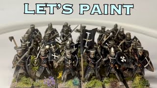 Let’s Paint Hospitaller Knights  Wargames Atlantic Foot Knights [upl. by Lucille865]