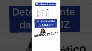 Determinante da MATRIZ [upl. by Tracy]