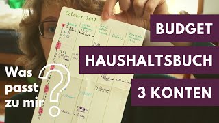 Budget Haushaltsbuch drei Konten Wie Ausgaben verwalten [upl. by Ellerrehc]