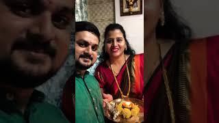 Padwa 2024💝🧿 youtubeshorts couple family shortsfeed shortsviral trending gift marathi [upl. by Kcor]