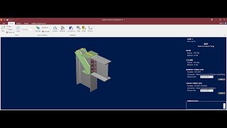 Ram connection Designing shear and moment connection between beam amp column [upl. by Laersi283]