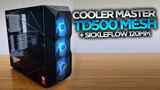 Buena Ventilación con RGB  Gabinete Cooler Master TD500 Mesh  Ventiladores Sickeflow REVIEW [upl. by Anertal]