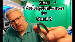 Zennis Meta Quest 3 Prescription Lens Inserts  First Impressions [upl. by Aerdied]