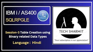 Binary Data Types  sqlrpgle in as400  sqlrpgle in ibmi  sqlrpgle  ibmi training  Sharmit [upl. by Chloe319]