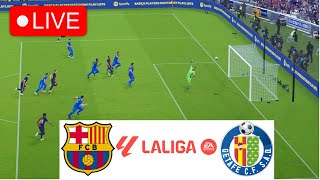 🔴LIVE Barcelona vs Getafe  LaLiga 202425  Full Match Today [upl. by Aihsekan691]